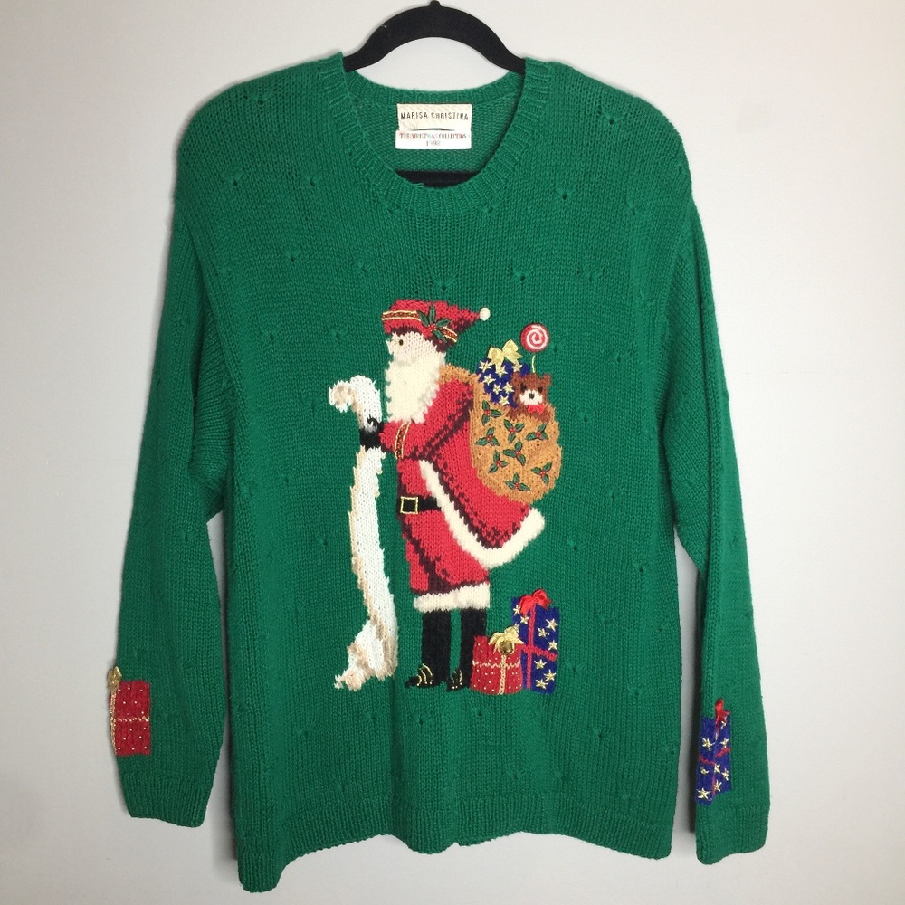 Marisa Christina Sz/L Vintage 90's Christmas Collection Sweater
